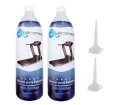 kit 2 Silicone Lubrificante Líquido 1l Jac Puro Próprio P/ Esteira