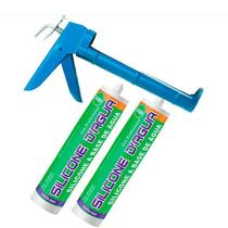 Kit 2 Silicone Marrom Selante Acrílico Base Água E Aplicador Marrom Kit 2 Silicone Marrom Selante Acrílico Base Água E Aplicador Marrom