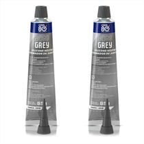 Kit 2 Silicone Neutro Automotivo Formador de Juntas Car 8099 Grey 85g