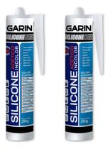 Kit 2 Silicone Transparente Acético Pias Box Cozinha