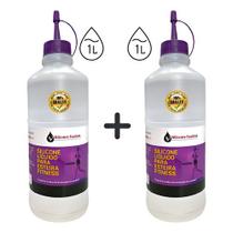 Kit 2 Silicones Lubrificante 1 Litro Esteira Ergométrica Profissional Kit 2 Silicones Lubrificante 1 Litro Esteira Ergométrica Profissional