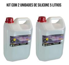 Kit 2 Silicones Lubrificante Para Esteira 5 Litros
