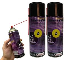 Kit 2 Silicones Spray 400ml Profissional Para Lubrificar Esteira Elétrica Paulista - Silicones Paulista