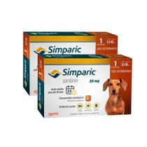 Kit 2 Simparic 20mg para Cães de 5,1 a 10kg com 1 Comprimido Mastigável