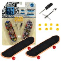 Mini Skate Dedo Fingerboard C/ Lixa Techdeck Skateboard 96mm