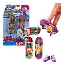 Kit 2 Skates De Dedo Hot Wheels Fingerboard Retrô - Mattel