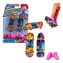 Kit 2 Skates De Dedo Hot Wheels Fingerboard Retrô - Mattel