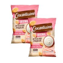 Kit 2 Snack Crocantíssimo Original Sabor Peito de Peru com Requeijão 40g