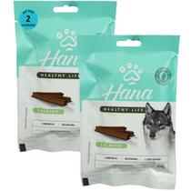 Kit 2 Snacks Hana Healthy Life Calming- Reduz Stress e Ansiedade- P/ Cães Adultos- 100g