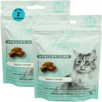 Kit 2 Snacks Hana Healthy Life Cat Sensations Para Gatos Adultos 60g