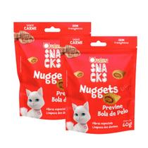 Kit 2 Snacks Quatree Nuggets para Gatos Sabor Carne 60g Kit 2 Snacks Quatree Nuggets para Gatos Sabor Carne 60g