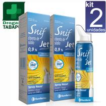 kit 2 Snif Jet Cloreto de Sódio 0,9% 100ml Descongestionante Nasal Spray