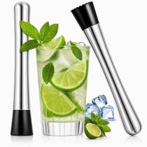 Kit 2 Socador de Caipirinha Macerador P/ Drinks em Aço inox Profissional - Yab