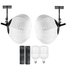 Kit 2 Softbox Lanterna Balão Chines Greika 65cm Com Lampada + Suporte Teto Parede Kit 2 Softbox Lanterna Balão Chines Greika 65cm Com Lampada + Suporte Teto Parede