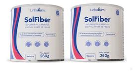 Kit 2 Solfiber Suplemento Mix Fibras Sol Fiber 260g Linhahum