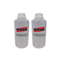 Kit 2 Solução Cloreto Potássio 1L Kcl 3M Utilizada Manutenção Conservação Eletrodos Ph Vidro