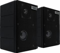 Kit 2 Som Ambiente Caixa Acustica Csr 75m Preta Som Ambiente