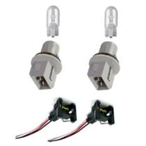 kit 2 Soquetes Lanterna Com 2 Chicotes 2 Lâmpadas T10 Gol Uno Escort Constellation Envio Já