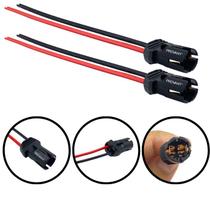 Kit 2 Soquetes T10 Pingo com Chicote Universal Para Lâmpada LED e Halógena Kit 2 Soquetes T10 Pingo com Chicote Universal Para Lâmpada LED e Halógena