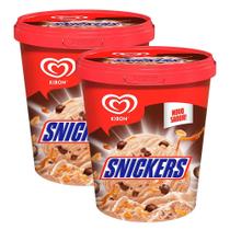 Kit 2 Sorvete Kibon Snickers 800ml