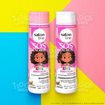 Kit 2 SOS Cachos Kids Cabelos Ondulados, Cacheados e Crespos Infantil Shampoo + Condicionador - Salon Line