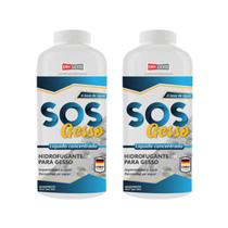 Kit 2 SOS Gesso Hidrofugante Para Gesso 1L - Drylevis