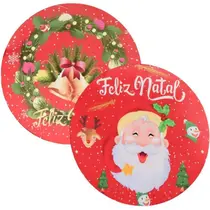Kit 2 Souplast Mdf Ceia de Natal Noel Vermelho Luxo Premium Kit 2 Souplast Mdf Ceia de Natal Noel Vermelho Luxo Premium