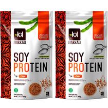 Kit 2 Soy Protein Natural Rakkau 600g Vegano - Proteína Soja