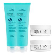 Kit 2 Spa Creme para Afinar os Pés + 2 Creme Dupé Desodorante Natu Life