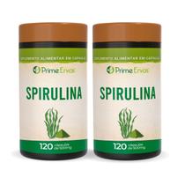Kit 2 Spirulina 500mg 120 cápsulas Prime Ervas