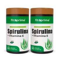 Kit 2 Spirulina Com Vitamina E 60 Cápsulas Fitoprime