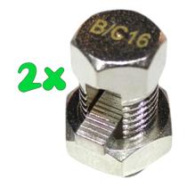 Kit 2 Split Bolt Conector Parafuso Fendido 16mm para Emenda Cabos