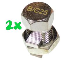Kit 2 Split Bolt Conector Parafuso Fendido 25mm para Emenda Cabos Kit 2 Split Bolt Conector Parafuso Fendido 25mm para Emenda Cabos