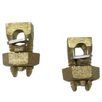 Kit 2 Split Bolt de Bronze 16mm Parafuso Fendido para Emenda Cabos Bimetálico Kit 2 Split Bolt de Bronze 16mm Parafuso Fendido para Emenda Cabos Bimetálico