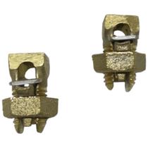 Kit 2 Split Bolt de Bronze 25mm Parafuso Fendido para Emenda Cabos Bimetálico Kit 2 Split Bolt de Bronze 25mm Parafuso Fendido para Emenda Cabos Bimetálico