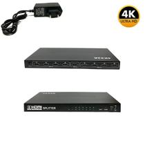 Kit 2 Splitter Distribuidor de Vídeo HDMI 1x8 4K Rb Tronics