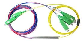 Kit 2 Splitter Óptico Fbt 1x2 2/98 Sc/apc Iuron 1260-1650nm