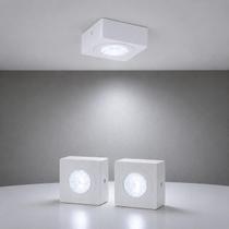 Kit 2 Spot Beiral Led Incluso de teto 6500k Branco Frio Bivolt Quadrado Branco ALUT000673-2 Alut Kit 2 Spot Beiral Led Incluso de teto 6500k Branco Frio Bivolt Quadrado Branco ALUT000673-2 Alut