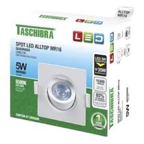 Kit 2 Spot De Led Taschibra Alltop Quadrado 5w 3000 OU 6500k