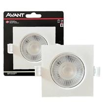 Kit 2 Spot Dicroica Led Quadrado 5w Cob 4000k Branco Neutro