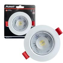 Kit 2 Spot Dicroica Led Redondo 5w Cob Smd 6500k Branco Frio