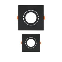 Kit 2 Spot Embut Quadrado Plano Direcionavel Par20 Prt Opus Kit 2 Spot Embut Quadrado Plano Direcionavel Par20 Prt Opus