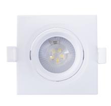Kit 2 spot embutir led quadrada 5w 6500k tramontina