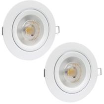 Kit 2 Spot LED Embutir Redondo Bivolt 5W Branco Quente 3000k Iluminação Moderna Kit 2 Spot LED Embutir Redondo Bivolt 5W Branco Quente 3000k Iluminação Moderna