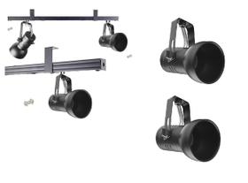 Kit 2 Spot Trilho Perfilado Eletro calha Par20 Bulbo OL7