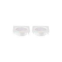 Kit 2 Spots de Embutir para Móvel Nordecor Alua Quadrado Led 2W Bivolt Kit 2 Spots de Embutir para Móvel Nordecor Alua Quadrado Led 2W Bivolt
