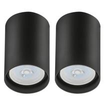 Kit 2 Spots de Sobrepor Luminária de Teto Zoom Preto Bivolt Dital Sala Cozinha Escritório Kit 2 Spots de Sobrepor Luminária de Teto Zoom Preto Bivolt Dital Sala Cozinha Escritório