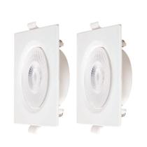 Kit 2 Spots LED Quadrado 7W 6500K Galaxy Kit 2 Spots LED Quadrado 7W 6500K Galaxy