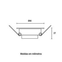 Kit 2 Spots LED Slim Redondo 6W 6500K Blumenau Kit 2 Spots LED Slim Redondo 6W 6500K Blumenau