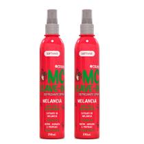 Kit 2 Spray Anti Frizz MC Leave In Defrizante Melância Proteção UV Crush 290ml Soft Hair